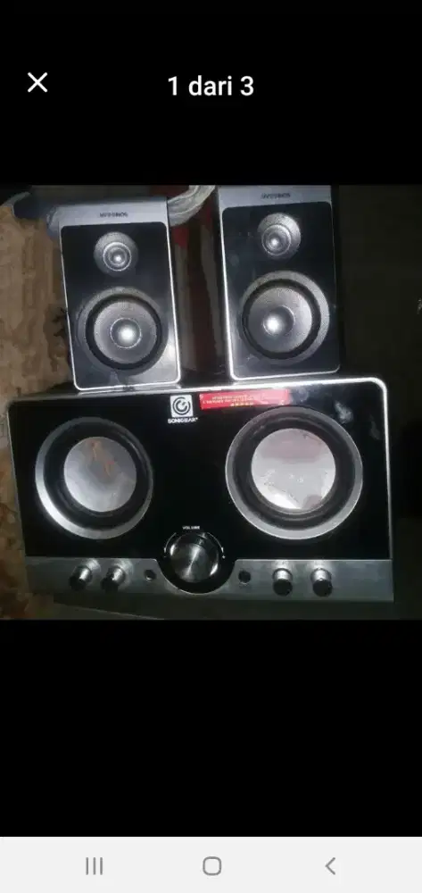 Speaker aktif sonicgear glerr cakep adem bass nya