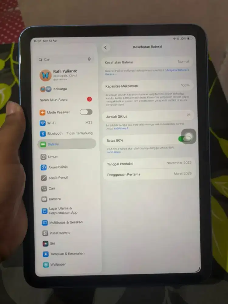 Ipad gen 11 128gb (garansi blibli)