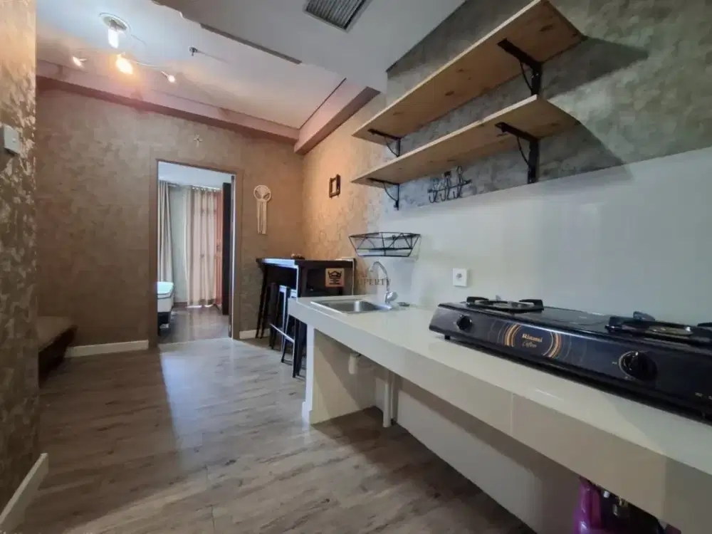 Jalan Kaki ke Gedung OT Orang Tua Group & Dekat Tol Bandara, Disewa 1BR Puri Orchard Furnished Homey, Fasilitas Sky Garden, Gym, Kolam Renang, Sauna.