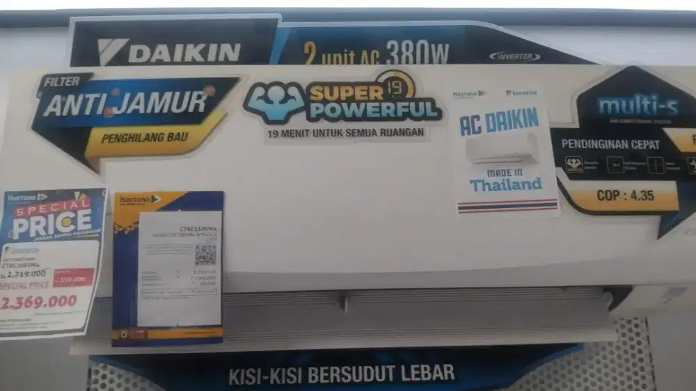 CICILAN TANPA KARTU KREDIT AC DAIKIN 0,5 PK