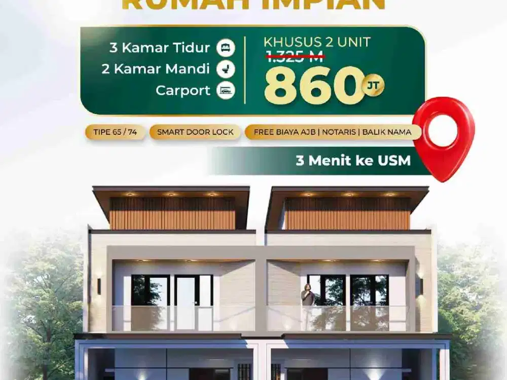 Rumah Mewah Tengah Kota Semarang di Medoho dekat exit Tol Gayamsari