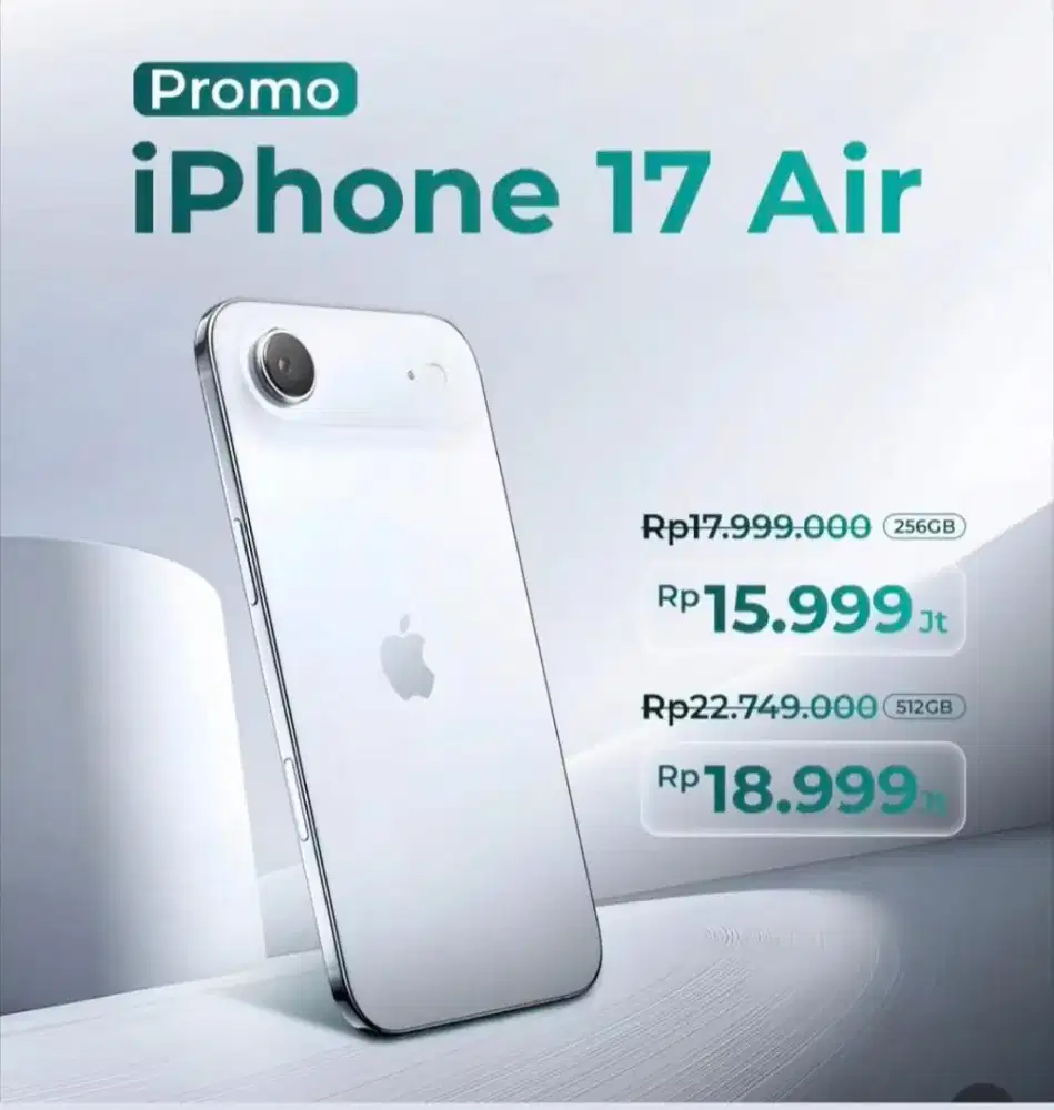 Iphone 17 Air 256Gb/512Gb Kredit Free 1x cicilan Adaptor charger