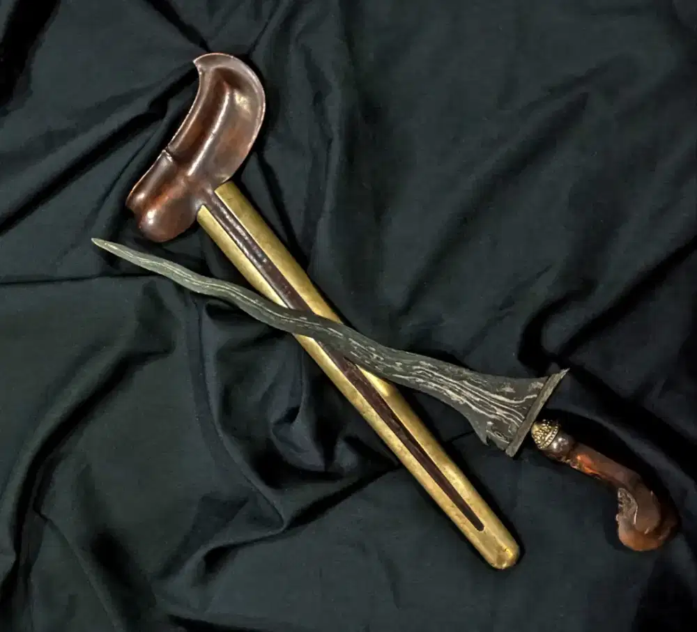 Keris Sepuh Carangsoka Pamor Singkir Tangguh Blambangan Koleksi antik