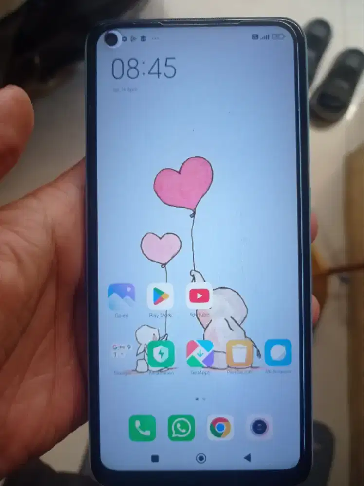 Redmi note 9 fullaet mulus warna ice blue