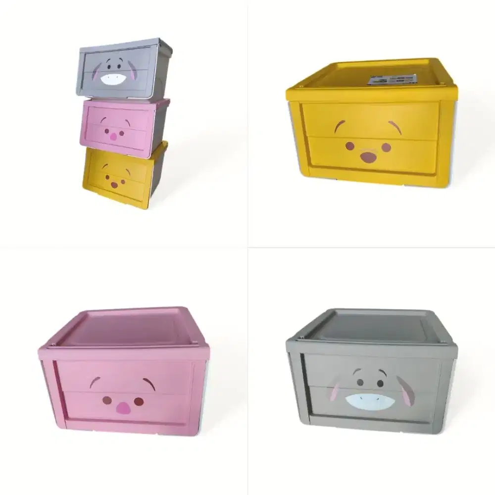 Rak susun plastik olymplast Disney Tsum tsum (harga 1 set = 3pcs)