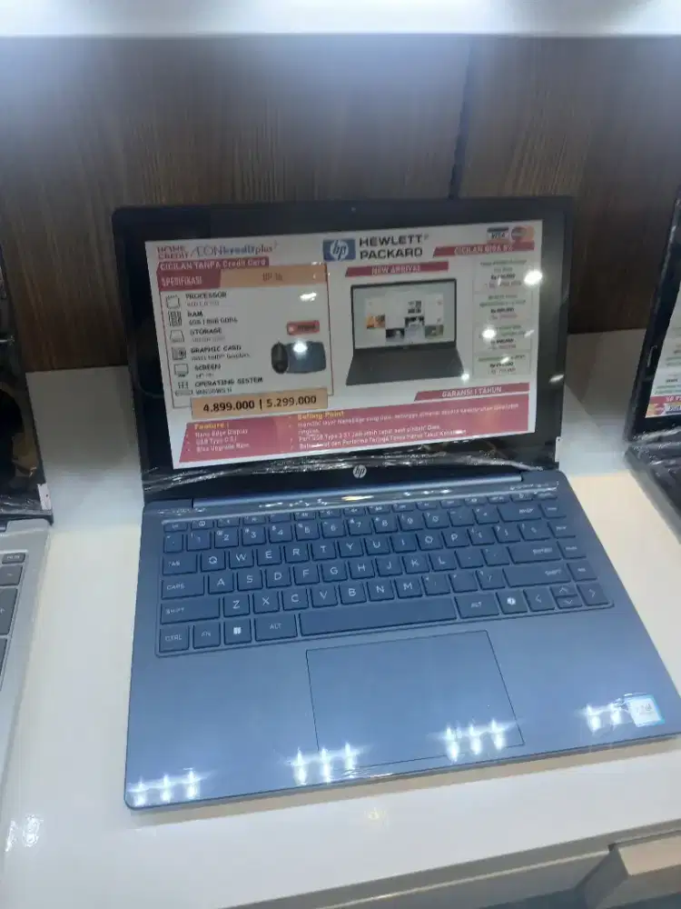 Promo cicilan laptop Hp 14 intel celeron bunga 0% free2x cicilan