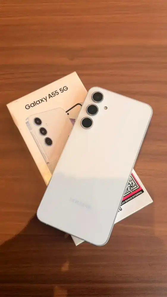 Samsung A55 putih 8/256 bagus luar dalam