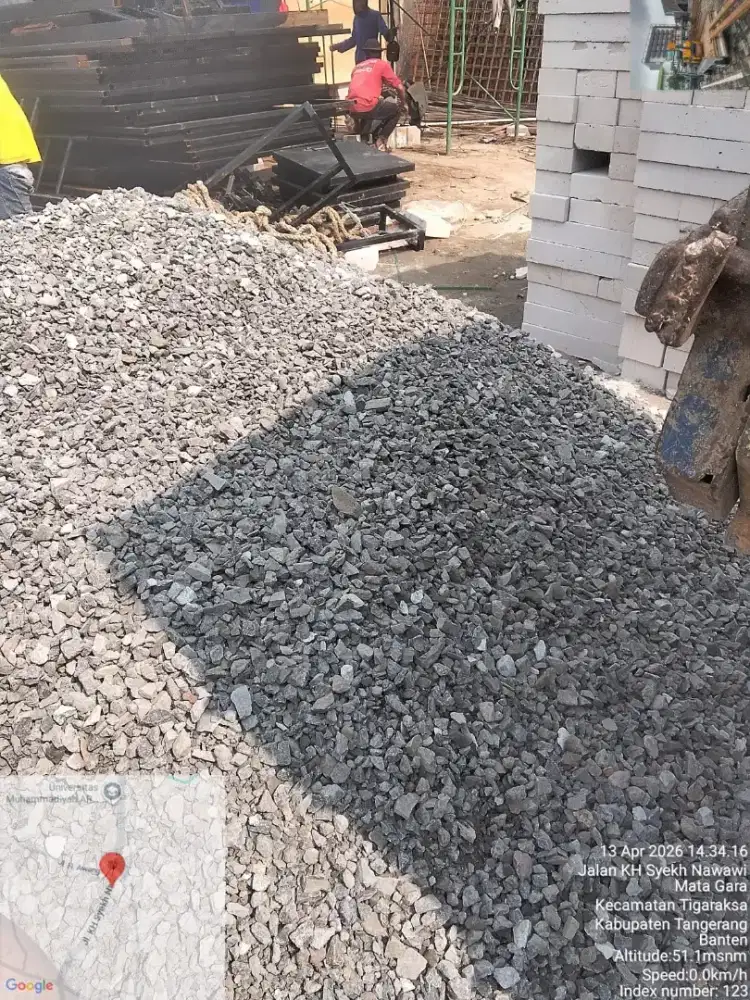 Pasir ayak limestone batu belah kali sirdam abu batu makadam