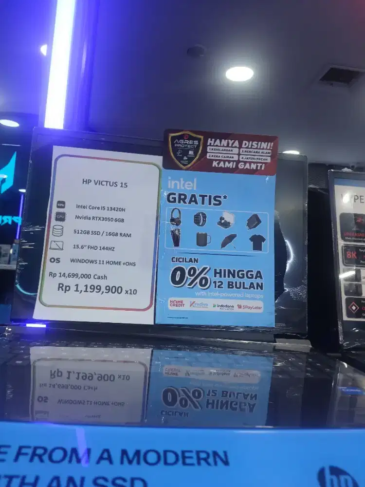 Promo cicilan laptop Hp victus 15 bunga 0% free2x cicilan