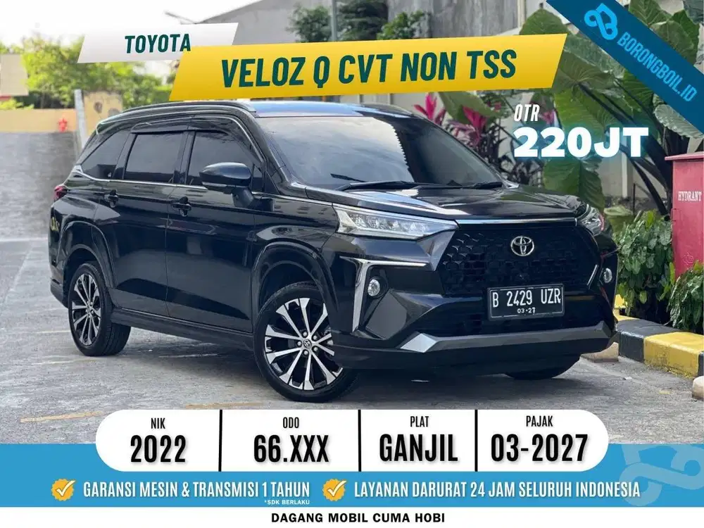 TERMURAH!!VELOZ Q CVT 2022 HITAM  FAVORIT
