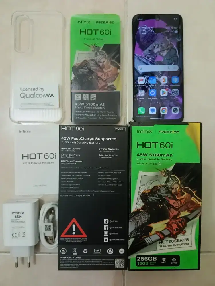 Infinix hot 60i 8/256 seperti baru
