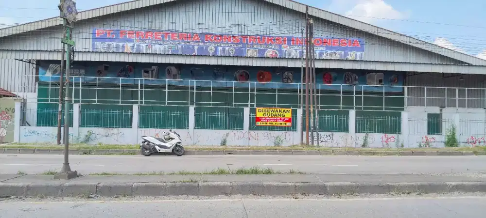 DI SEWAKAN GUDANG SIAP PAKAI DI PINGGIR JALAN PROVINSI CIKARANG UTARA