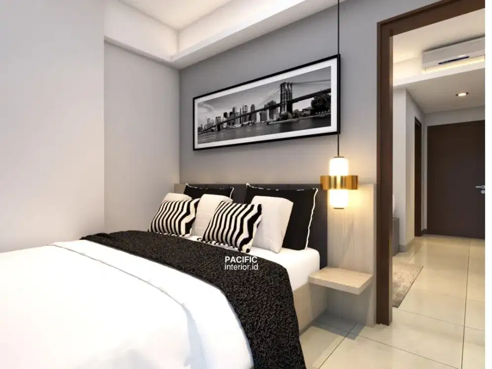 Jual Rugi Apartemen Roseville Type 1BR 40sqm Fully Furnish - Fasilitas Lengkap