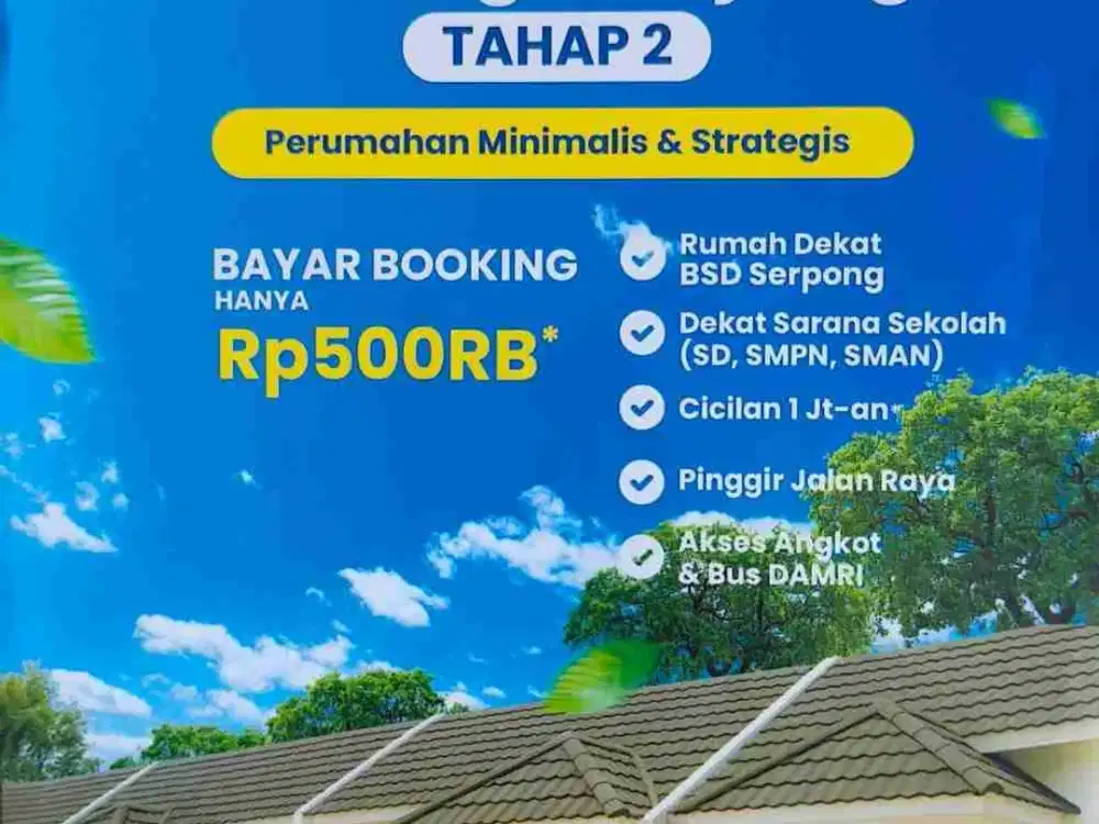 rumah subsidi, dp 0%. Puri Awan, Parung.