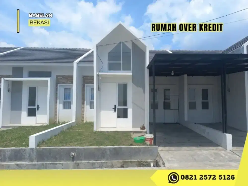 Jual Over Kredit Rmh 69JT di Green Babelan Asri Bekasi dkt Tol