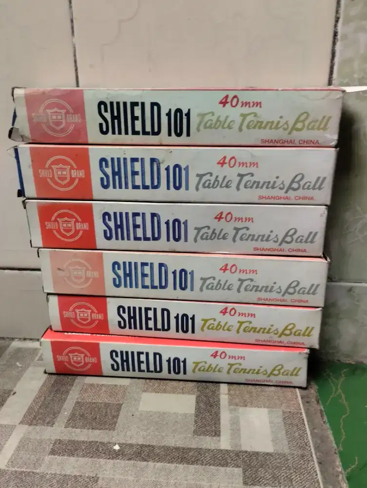 3 LUSIN BOLA PINGPONG SHIELD 101 PUTIH & KUNING