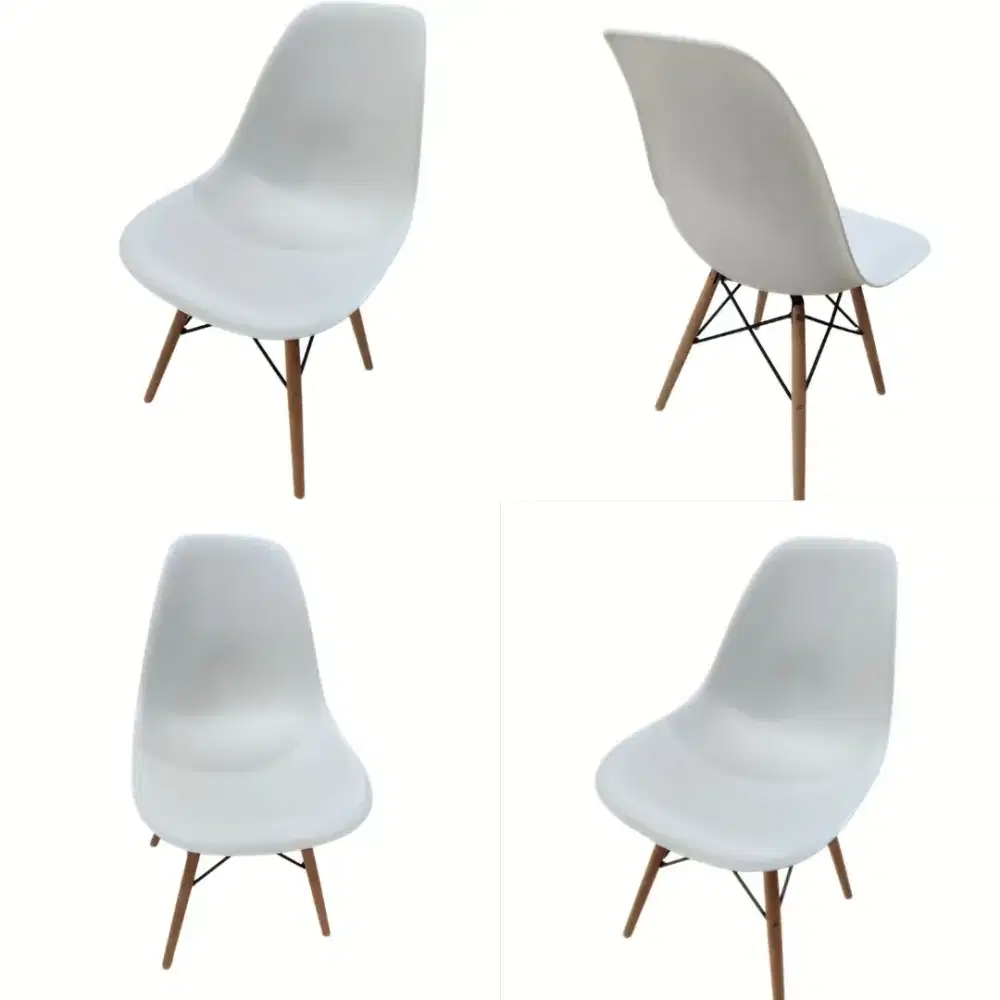 Bangku plastik eames putih aesthetic