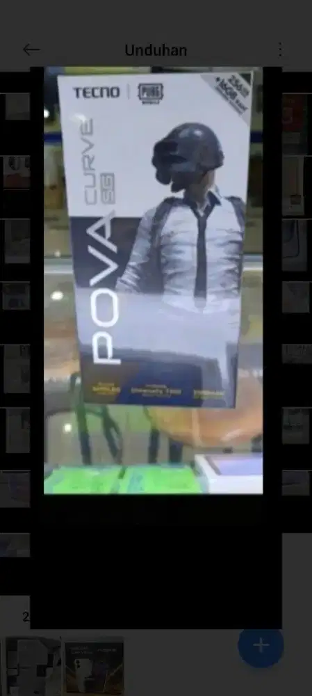 Tecno pova curve 5G 8/256 layar lengkung