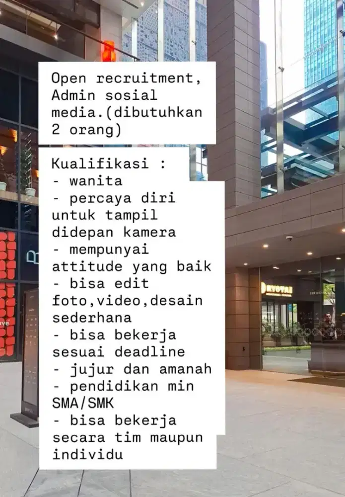 Loker jadi admin sosial media