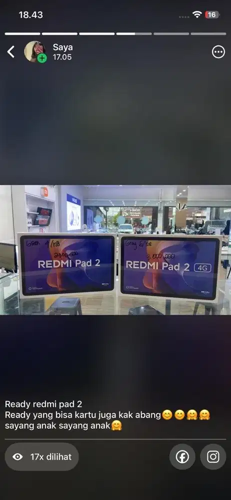 Redmi pad 2 4G lte 6/128GB