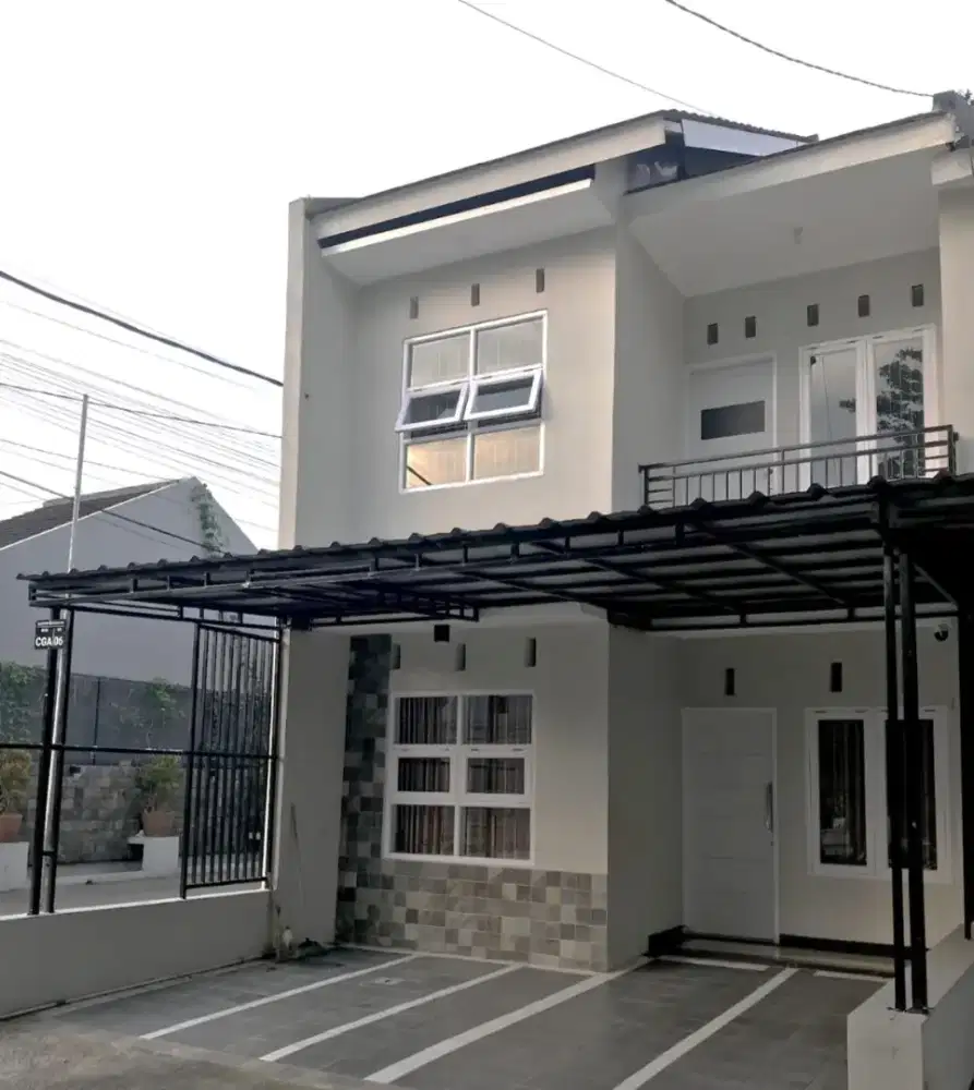 Rumah Hook minimalis modern 2 lantai di geologi Cisaranteun Arcamanik