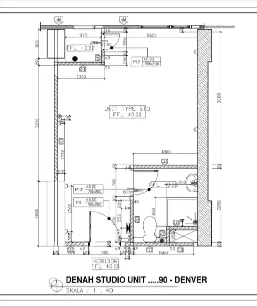 Dijual Apartement Studio Denver Surabaya