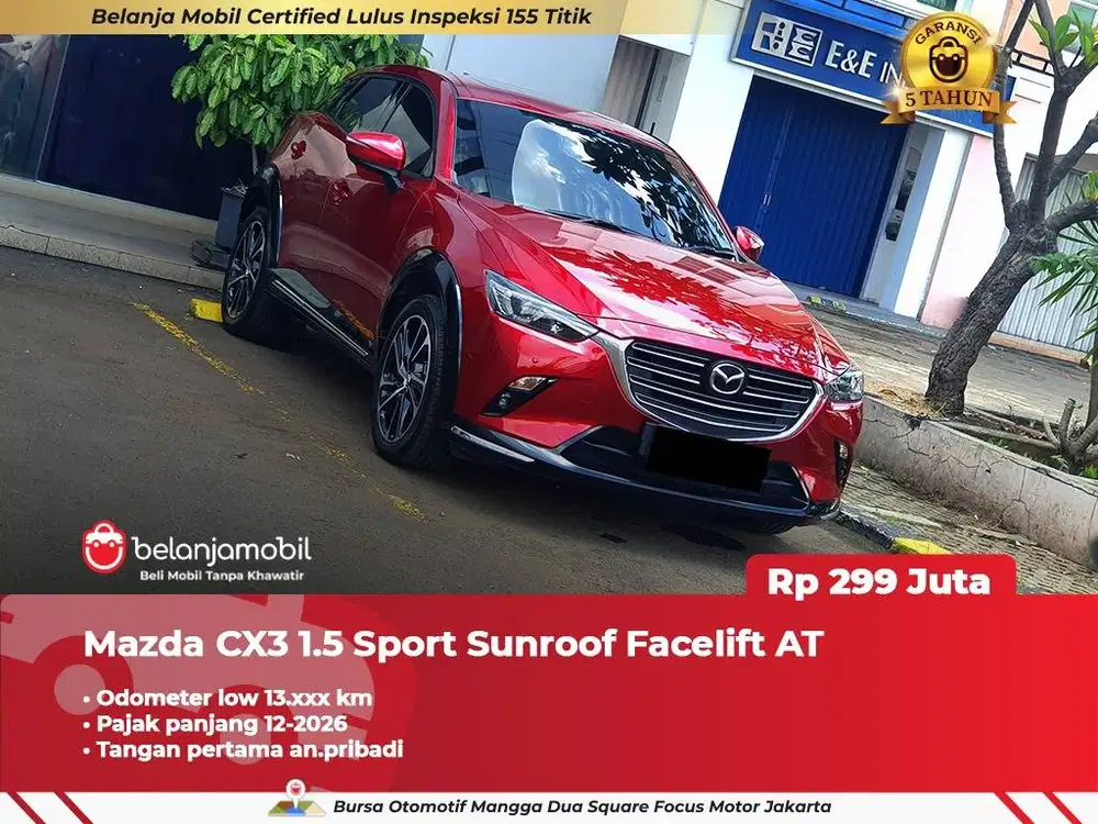 [LOW 13RB KM] Mazda CX-3 CX3 CX 3 1.5 Sport Sunroof Facelift 2024 2025