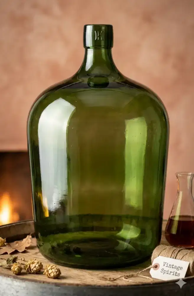 Botol hijau demijohn