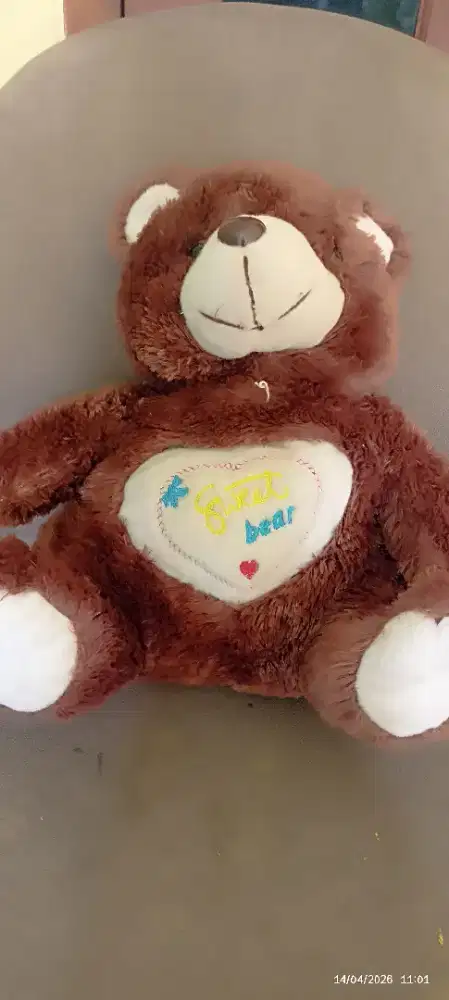 Boneka beruang dan anjing