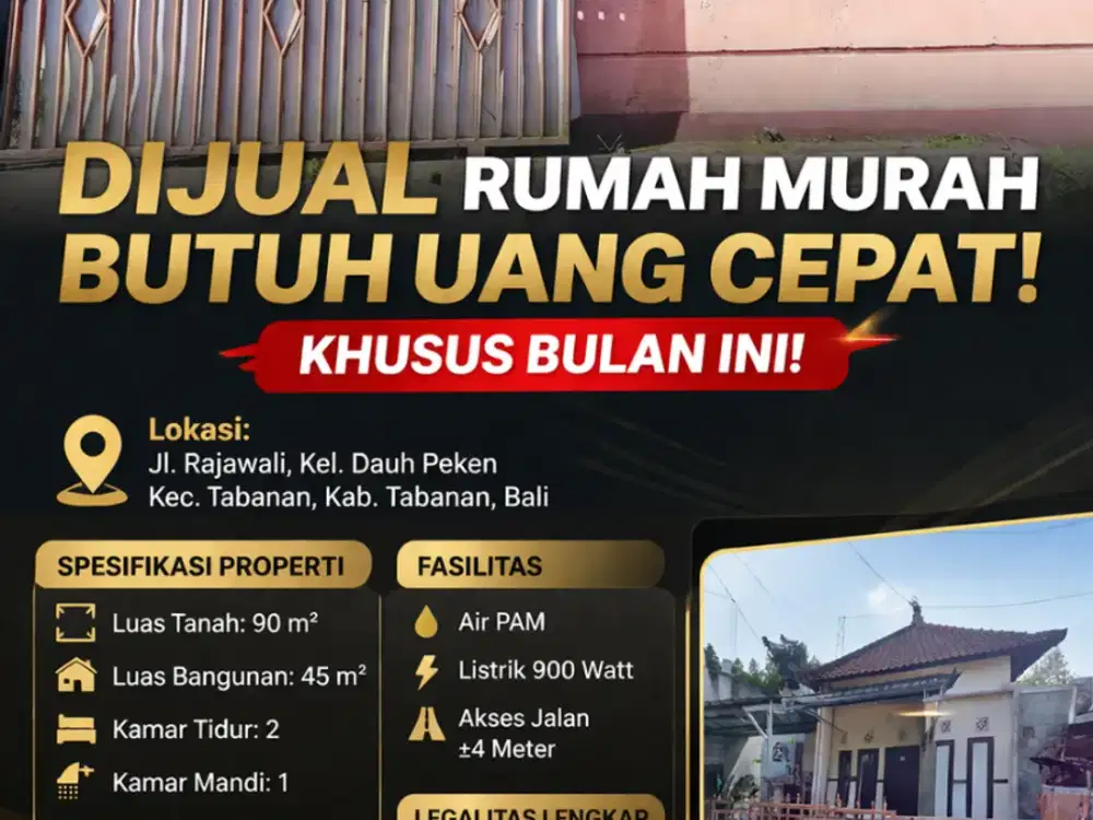 RUMAH MURAH DI TABANAN