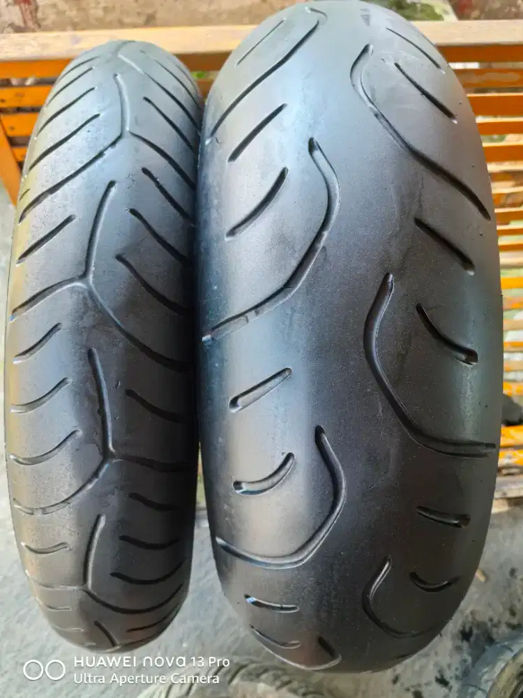 BAN MOGE ZX250 ukran 190/55 R17 + 120/70 R17 85% istimewa no TAMBALAN