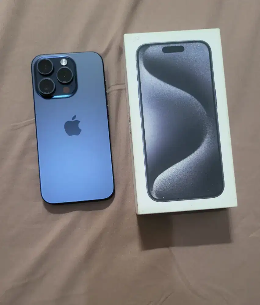Iphone 15 Pro 128gb Titanium Blue ex Ibox indonesia