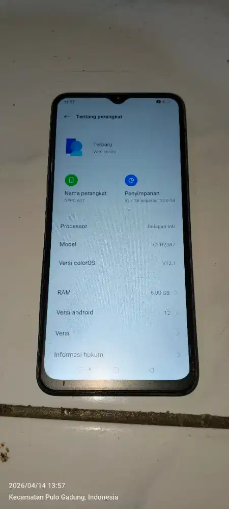 Hp Oppo A57 6/128 BATANGAN