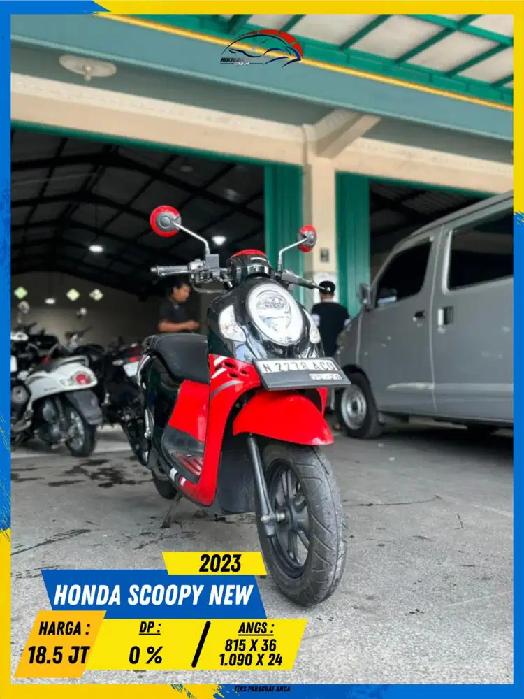 HONDA SCOOPY NEW 2023 NEGO MASZEHH HIKMAH MOTOR KEPUH MALANG