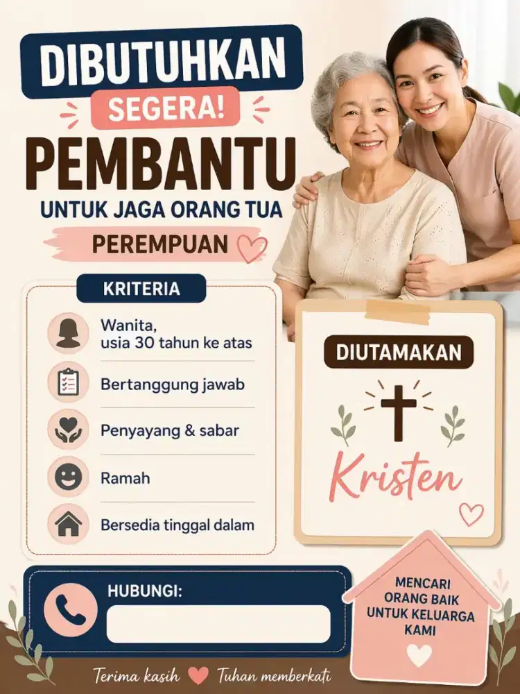 Pembantu jaga Orang Tua