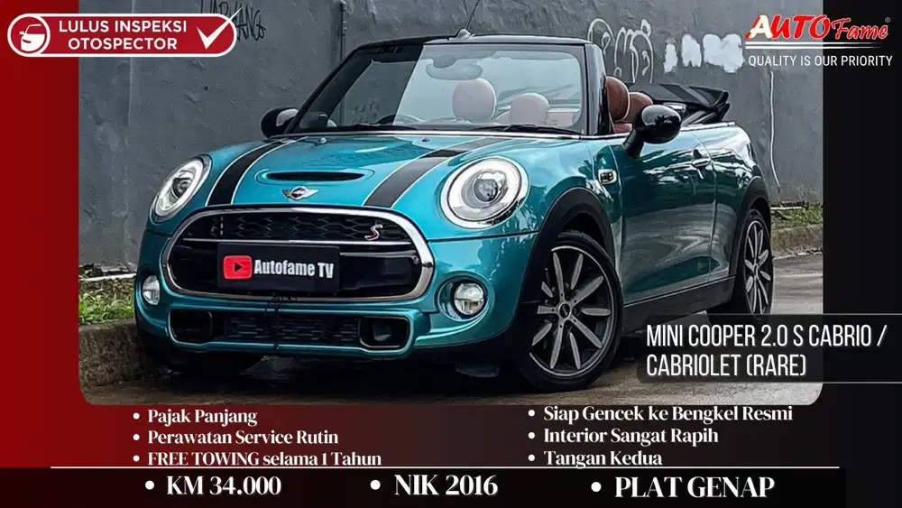 KM34RB Mini Cooper 2.0 S Cabrio / Cabriolet (Rare) Electric Blue Metal