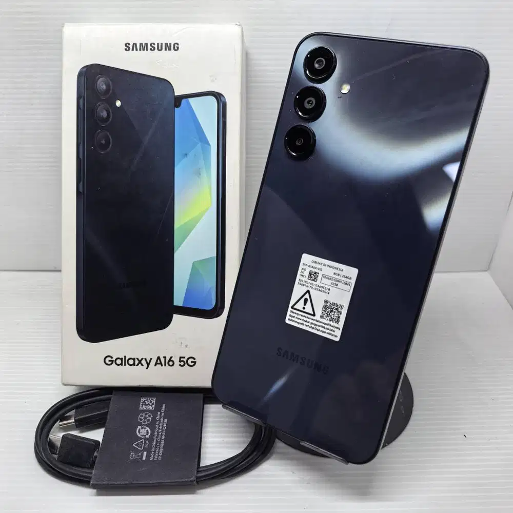 FULLSET  SAMSUNG GALAXY A16 5G 8/256 GRAPHIITE RESMI EX SEIN N0 MINUS