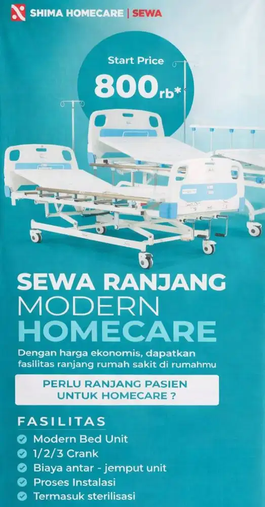 Sewa Ranjang Pasien merk SHIMA khusus Palembang