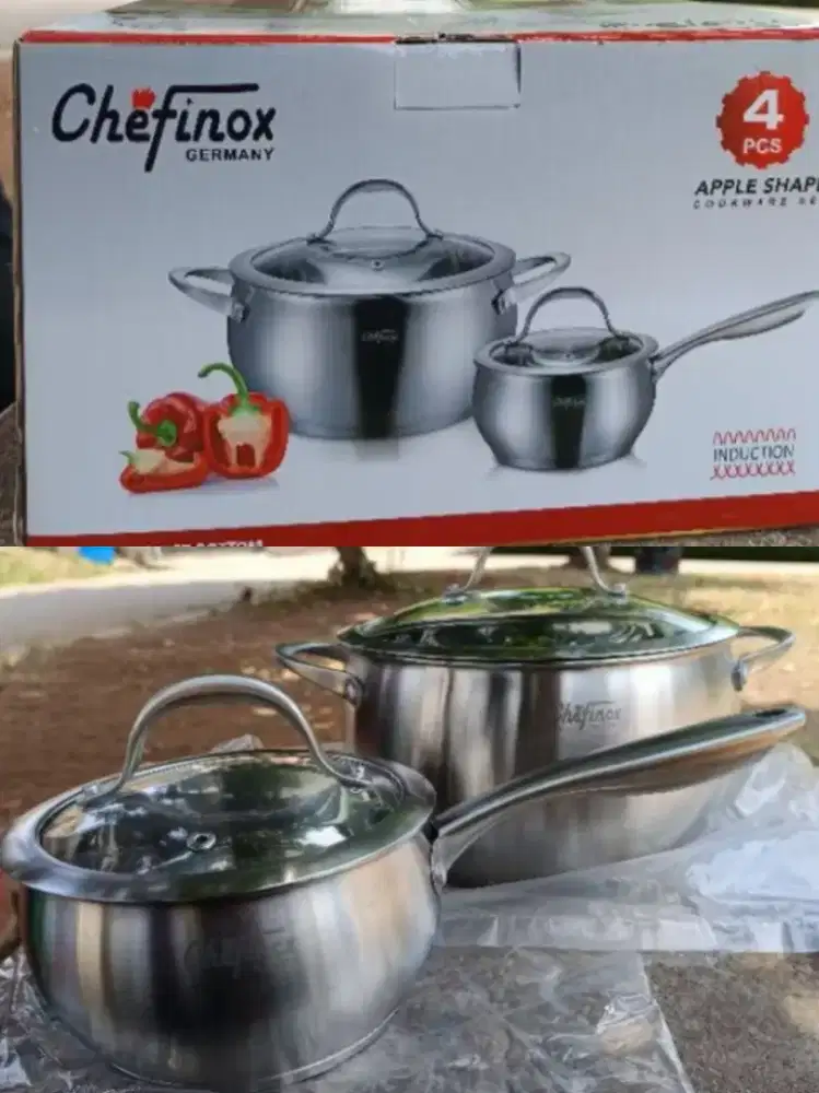 Jual 1 set Cookware Chefinox Germany 4 pcs
