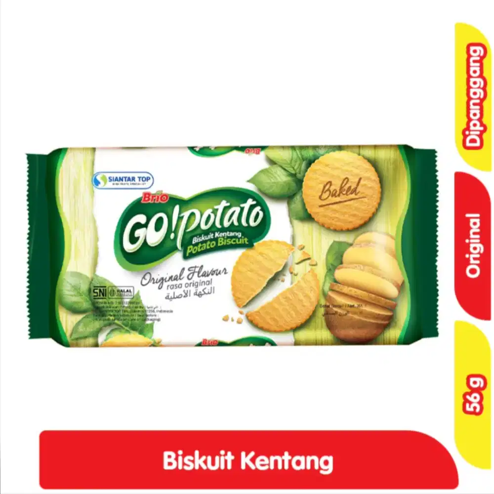 HARGA PROMO: Biskuit Kentang Go! Potato 56 gram