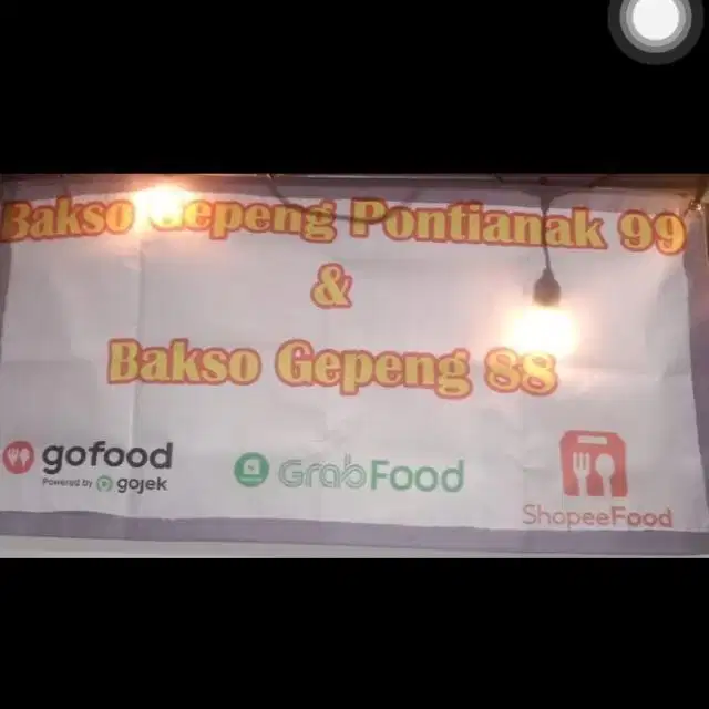 Lowker Jaga Bakso Gepeng Pontianak dalam ruko