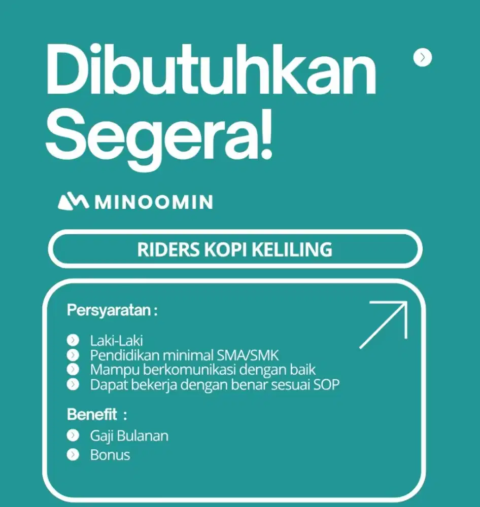 Dibutuhkan segera driver kopi keliling