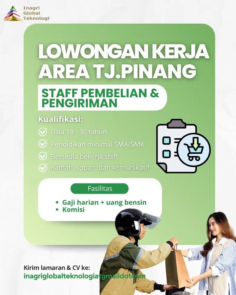 LOWONGAN KERJA - TANJUNG PINANG