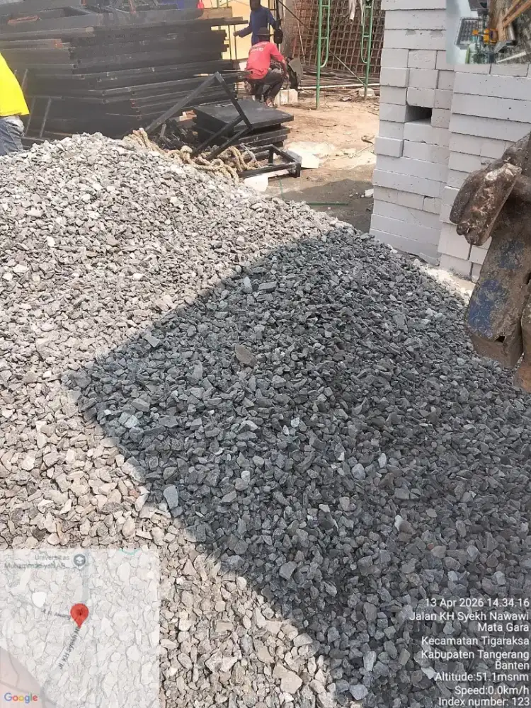 Pasir pasang abu batu sirdam limstone batu belah