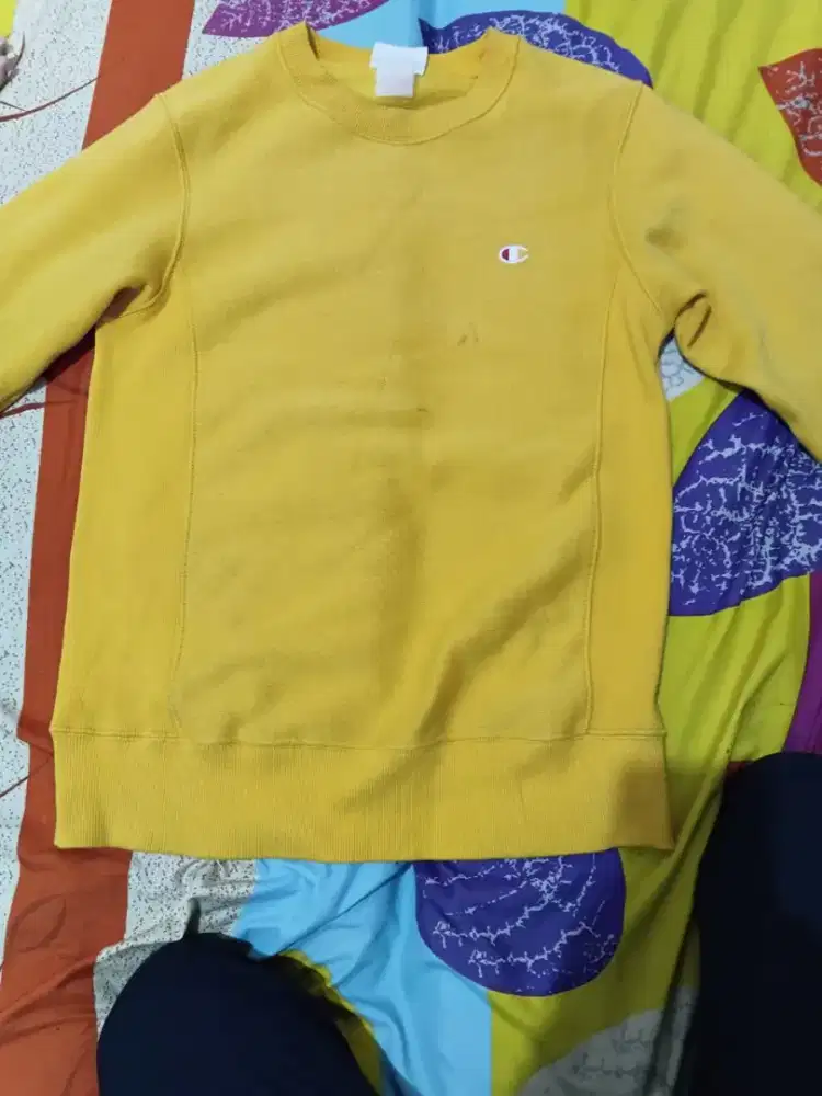 hoodie champion warna kuning