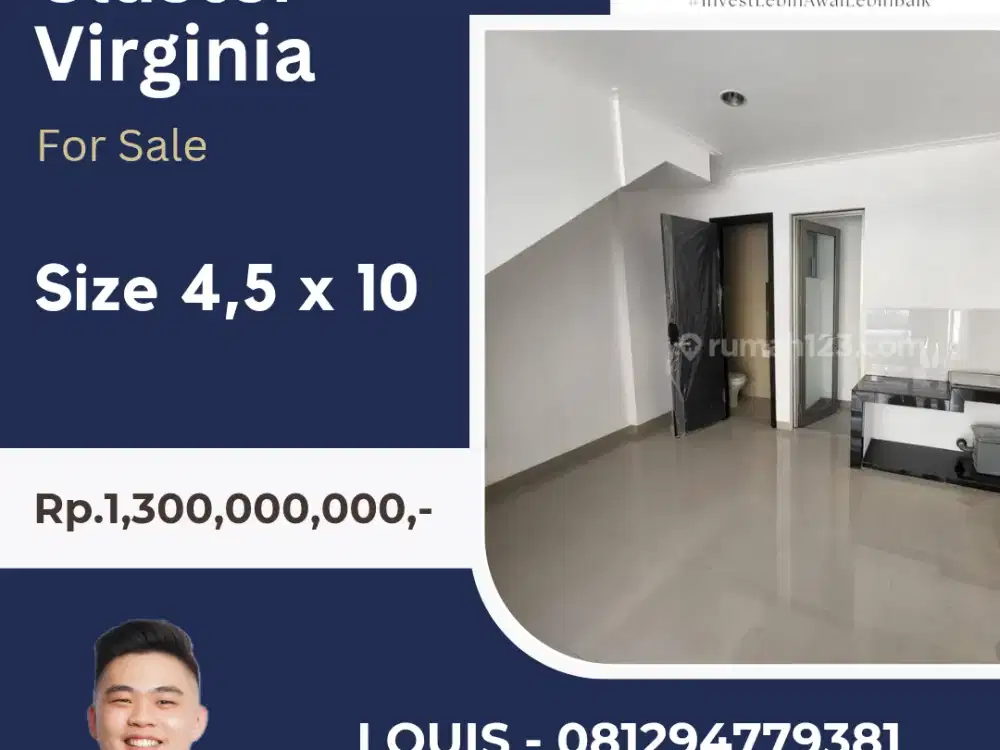 JUAL RUMAH PIK2 SHM TERMURAH CLUSTER VIRGINIA