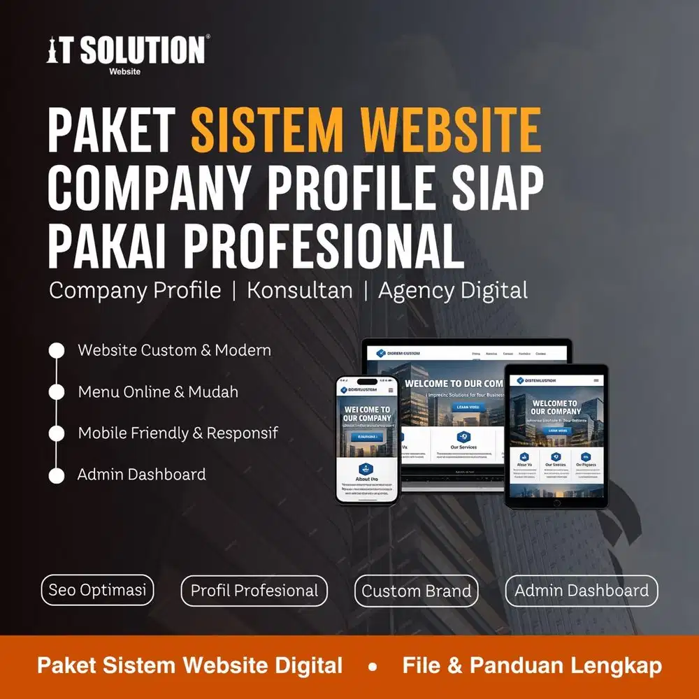 Pembuatan Webiste Company Profile Profesional dan Modern