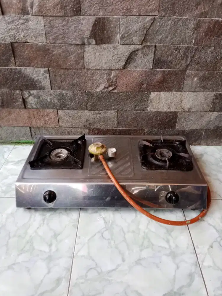Kompor Rinai 2 Tungku+selang+regulator
