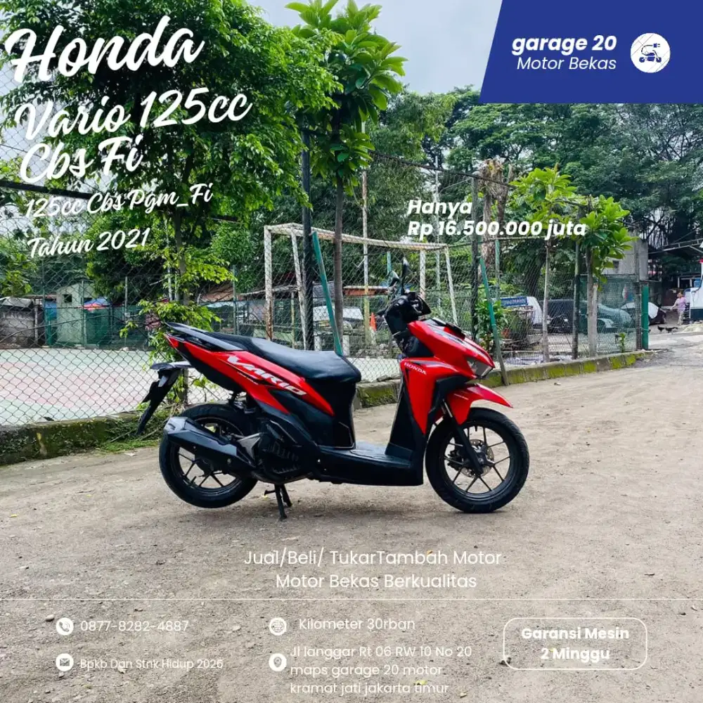Honda Vario 125cc Pgm_Fi Tahun 2021