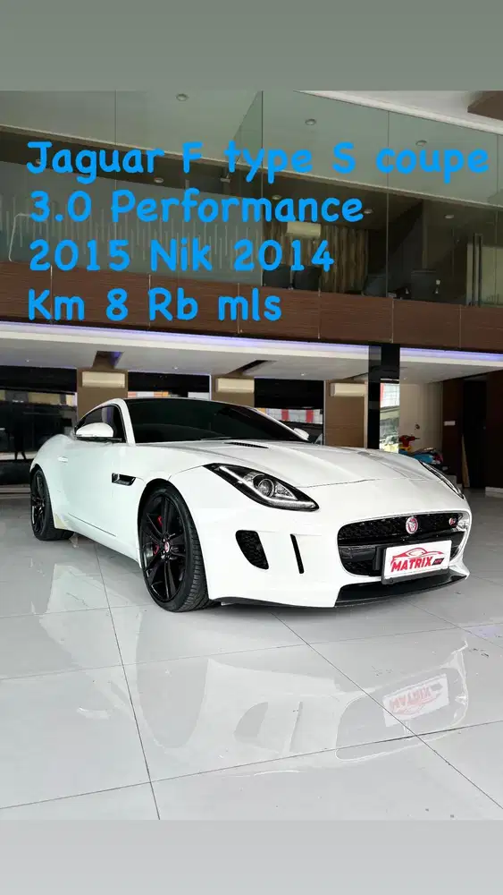Jaguar F type S Coupe 3.0 Performance 2015 nik14 White siap pakai